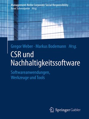 cover image of CSR und Nachhaltigkeitssoftware